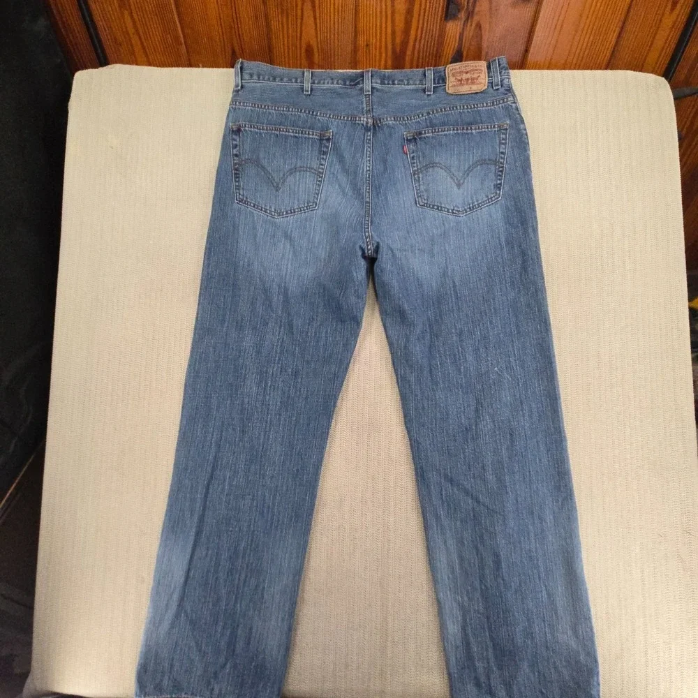 Levi's‎ 559 Jeans Mens 42x36 Blue Denim Relaxed Straight Leg Medium Wash